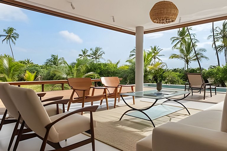 Brisas do Cassange - Villa com 3 casas pé na areia