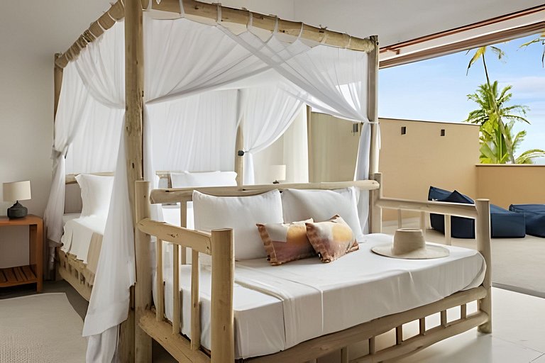 Brisas do Cassange - Villa com 3 casas pé na areia