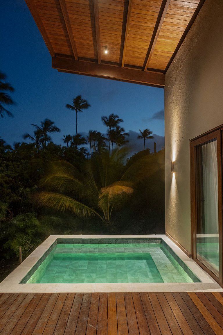 Bangalô pé na areia com piscina Brisas do Cassange