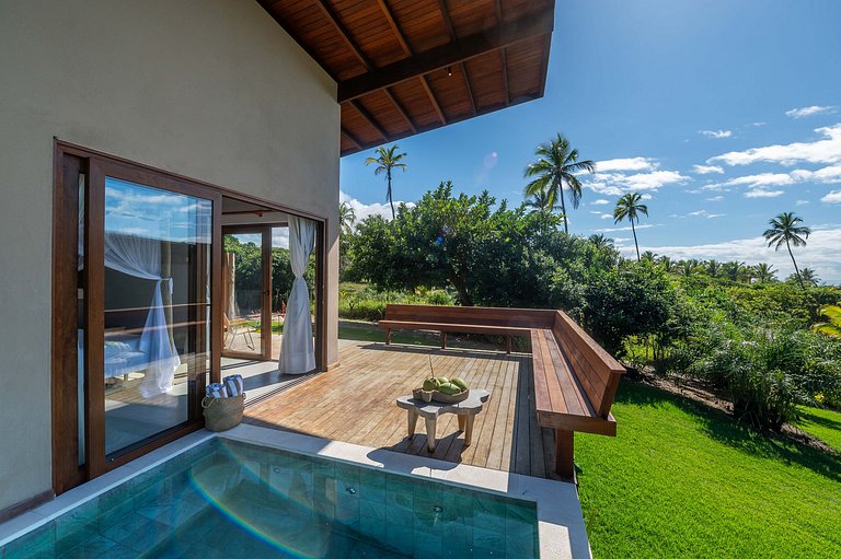 Bangalô pé na areia com piscina Brisas do Cassange