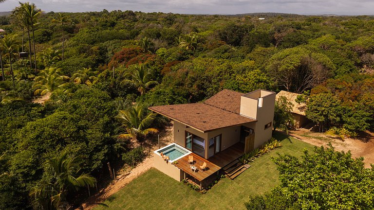 Bangalô pé na areia com piscina Brisas do Cassange